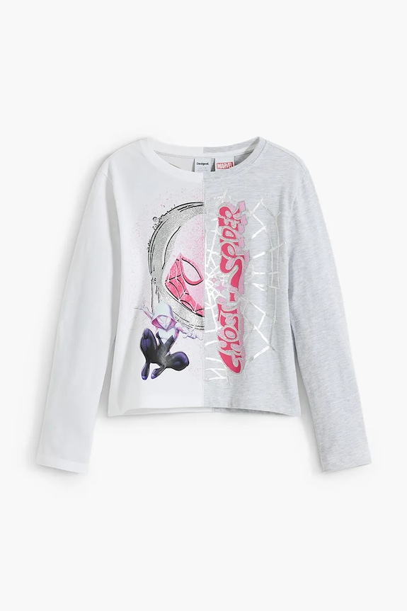 Desigual longsleeve dziecięcy 25WGTK18 biały AW25