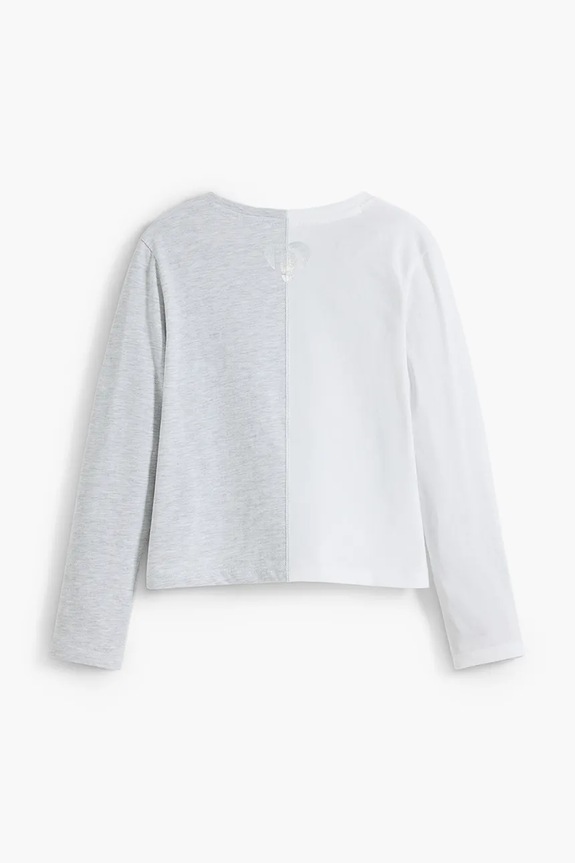 Dziewczynka Desigual longsleeve dziecięcy 25WGTK18 biały