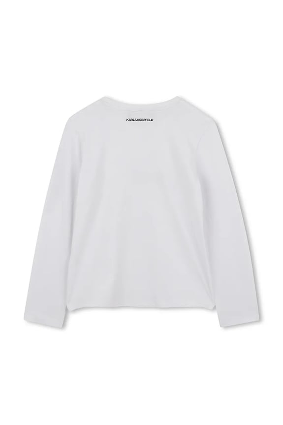 Παιδικό μακρυμάνικο Karl Lagerfeld Z30938.156.162 λευκό AW25
