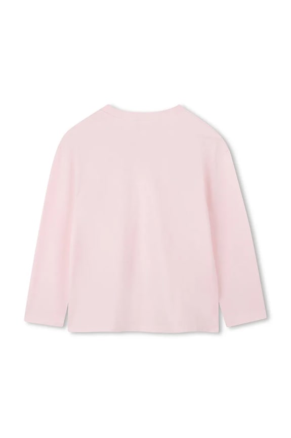 Detská bavlnená košeľa s dlhým rukávom Marc Jacobs W60587.94.108 ružová AW25