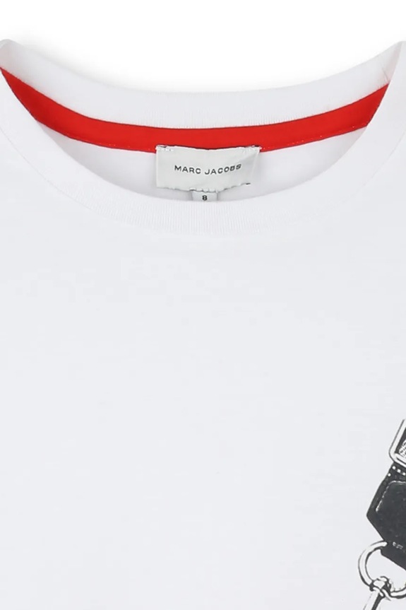 Fete Marc Jacobs longsleeve din bumbac pentru copii W60611.114.150 alb