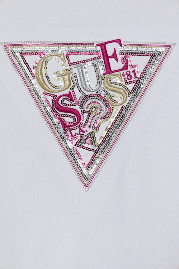 Dziewczynka Guess longsleeve dziecięcy J5BI13.J1314.9BYA biały