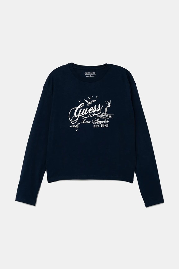 Guess longsleeve copii print bleumarin J5BI18.J1314.9BYA