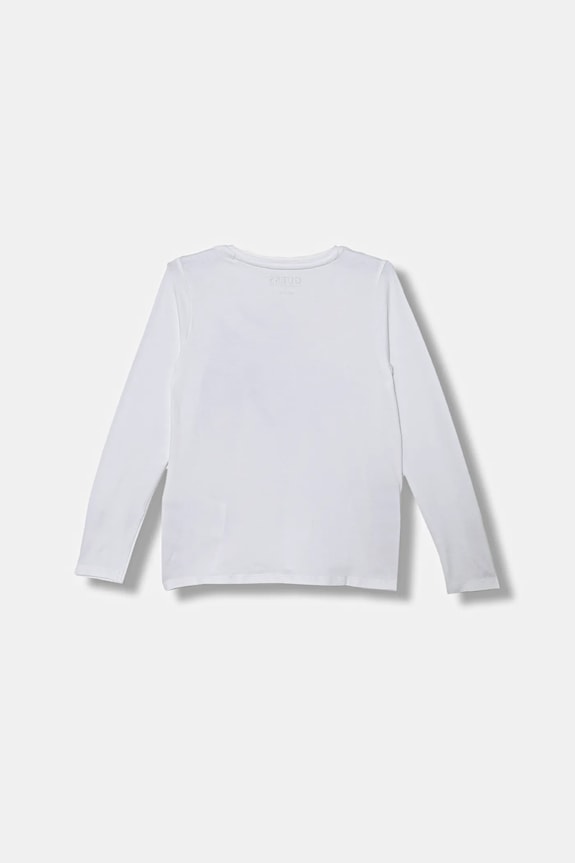 Detské tričko s dlhým rukávom Guess J5BI28.J1314.9BYA biela AW25