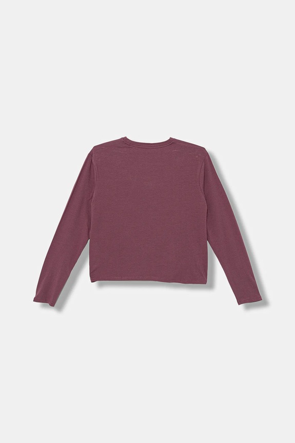 Guess longsleeve dziecięcy J5BI33.J1314.9BYA bordowy AW25