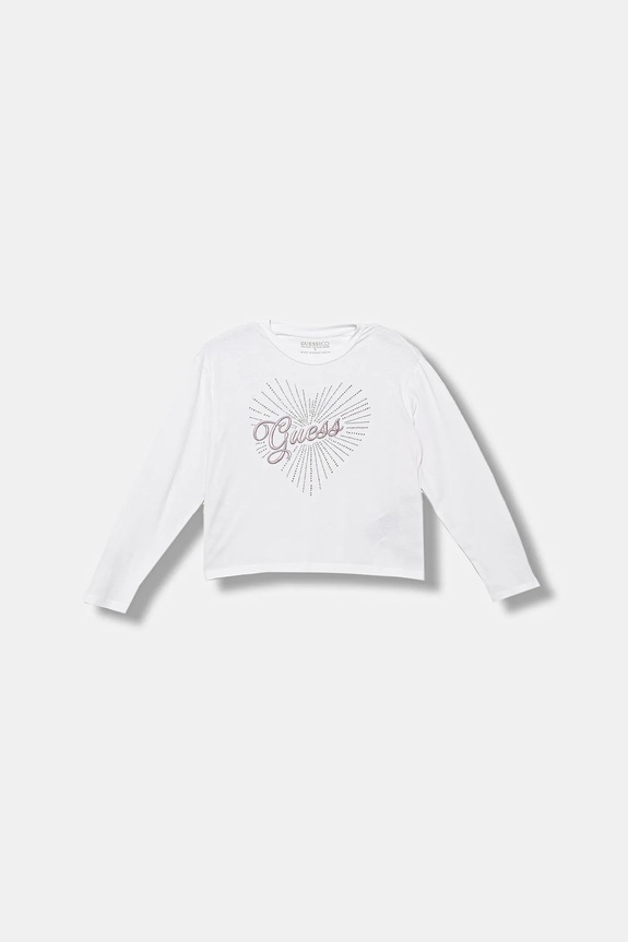Guess longsleeve dziecięcy z elastanem biały J5BI35.J1314.9BYA