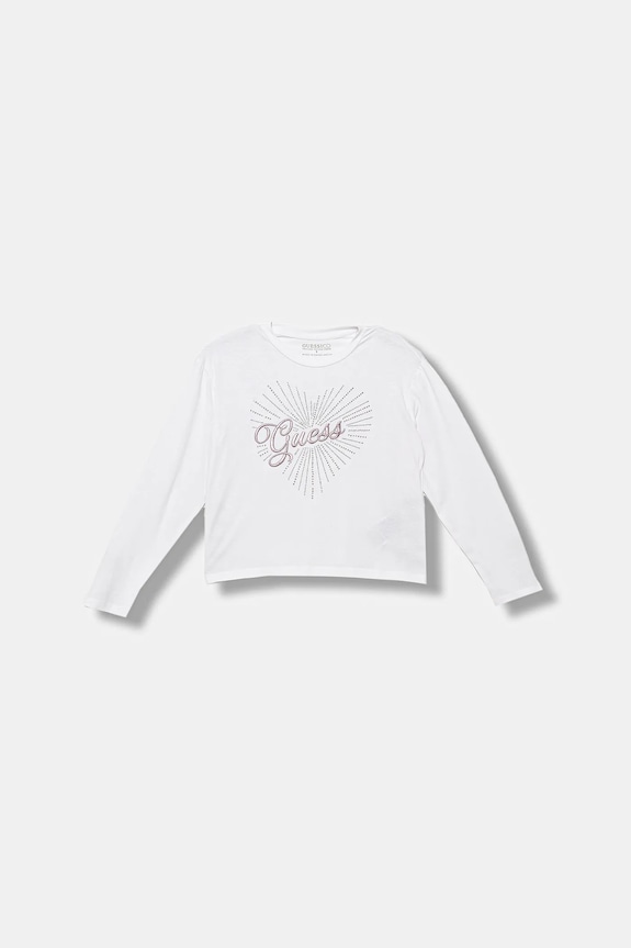 Guess longsleeve dziecięcy z elastanem biały J5BI35.J1314.9BYA