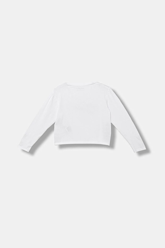 Guess longsleeve dziecięcy J5BI35.J1314.9BYA biały AW25