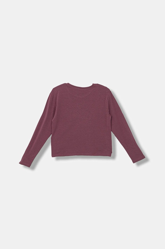 Guess longsleeve dziecięcy J5BI35.J1314.9BYA bordowy AW25