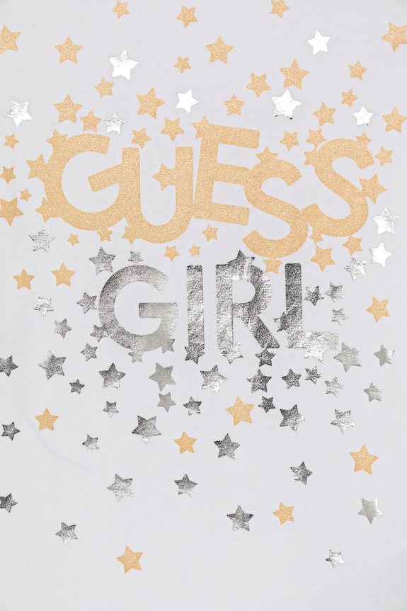 Deklice Otroška dolga majica Guess K5BI00.J1314.9BYA bela