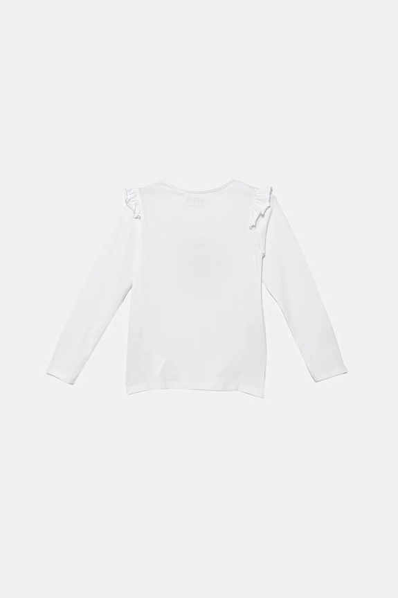Detské tričko s dlhým rukávom Guess K5BI02.J1314.9BYA biela AW25