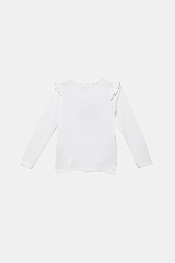 Detské tričko s dlhým rukávom Guess K5BI02.J1314.9BYA biela AW25