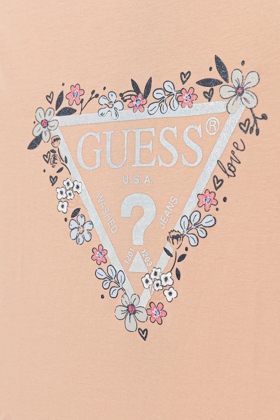 Dievča Detské tričko Guess K5BI08.J1314.9BYA oranžová