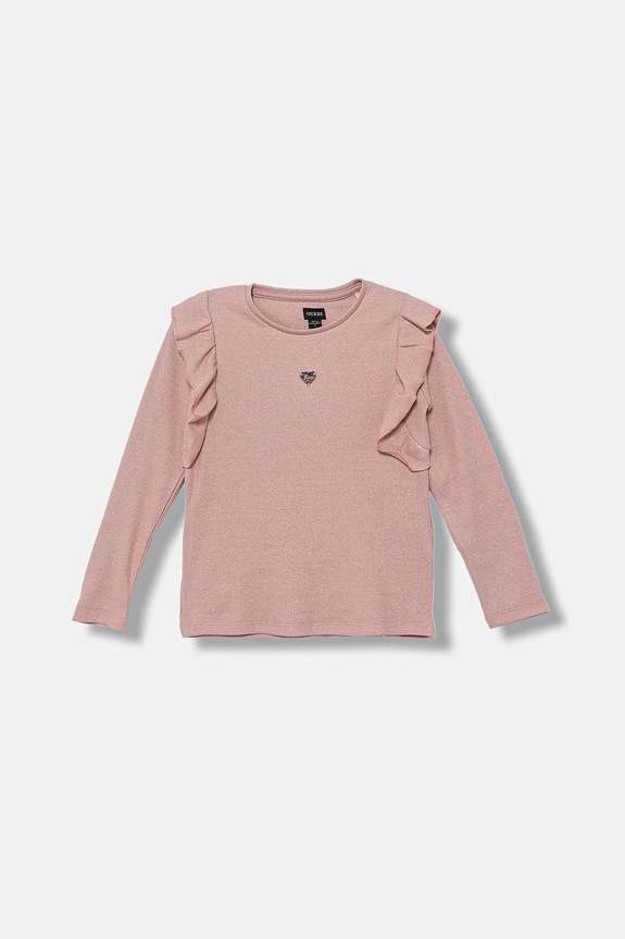 Guess longsleeve dziecięcy wzorzyste różowy K5BI15.K0670.9BYA