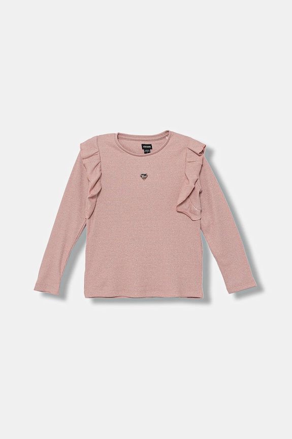 Guess longsleeve dziecięcy wzorzyste różowy K5BI15.K0670.9BYA