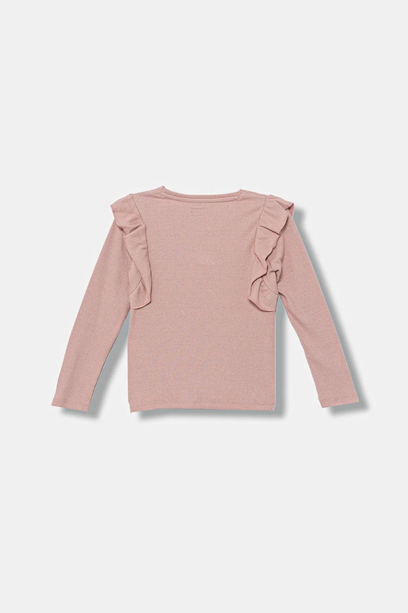 Guess longsleeve dziecięcy K5BI15.K0670.9BYA różowy AW25