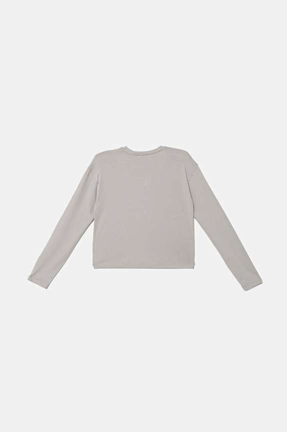 Pinko longsleeve copii KFTS029.C.JE013 gri AW25
