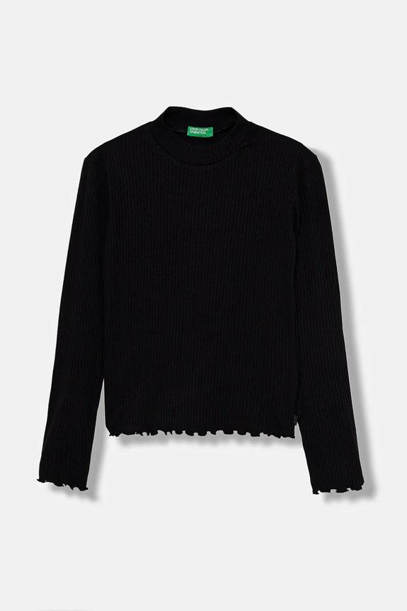 United Colors of Benetton longsleeve copii uni negru 3F1AC203O.G.reproposed