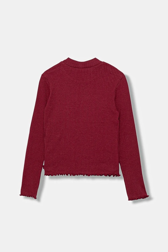Дитячий лонгслів United Colors of Benetton 3F1AC203O.G.Season.9BYA бордо AW25