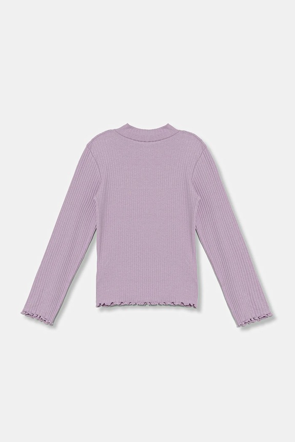 Дитячий лонгслів United Colors of Benetton 3F1AG10JT.P.seasonal фіолетовий AW25