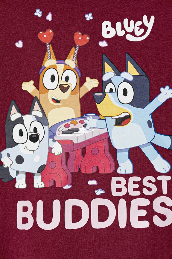 Deklice Otroška bombažna majica z dolgimi rokavi United Colors of Benetton 3I1XG10KI.P.seasonal bordo