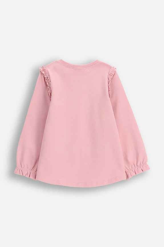 Coccodrillo longsleeve niemowlęcy ZC5143101TGN różowy AW25