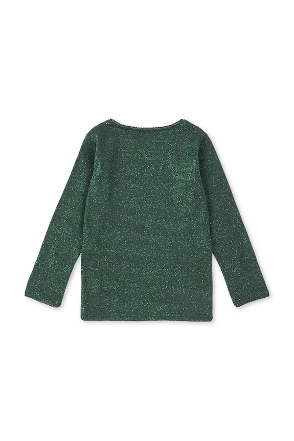 Дитячий лонгслів Konges Sløjd ROLI BLOUSE KS104414.9BYA зелений AW25