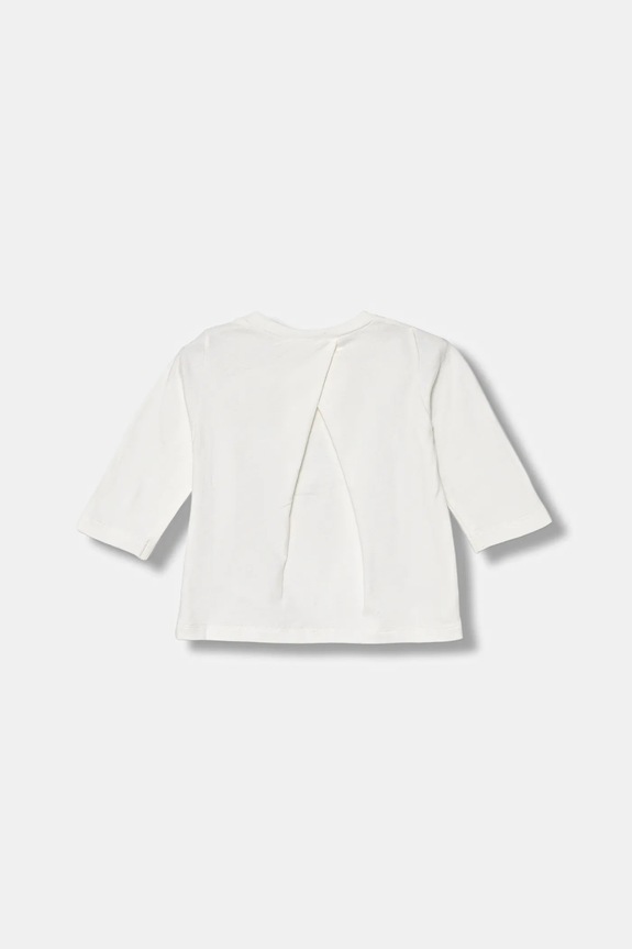 Majica dugih rukava za bebe United Colors of Benetton 35UKA106S.W.Seasonal bijela AW25