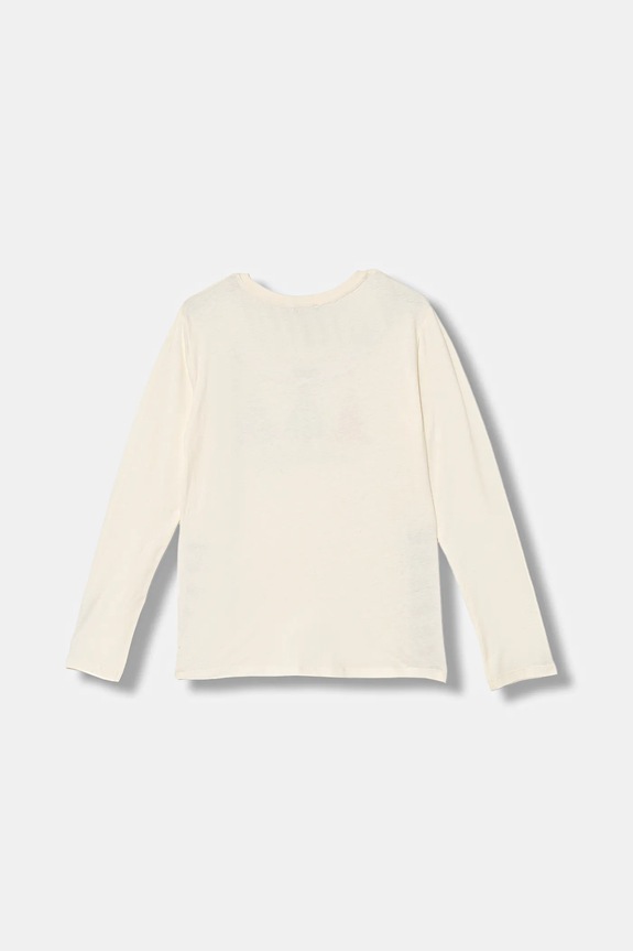 Παιδικό βαμβακερό μακρυμάνικο United Colors of Benetton 3ATNC10RB.G.Seasonal μπεζ AW25