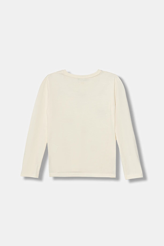 United Colors of Benetton longsleeve din bumbac pentru copii 3ATNC10RF.G.Seasonal bej AW25