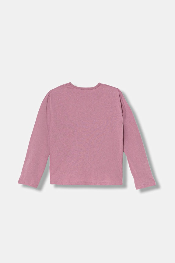 United Colors of Benetton gyerek pamut hosszú ujjú felső 3ATNC10RG.G.Seasonal rózsaszín AW25