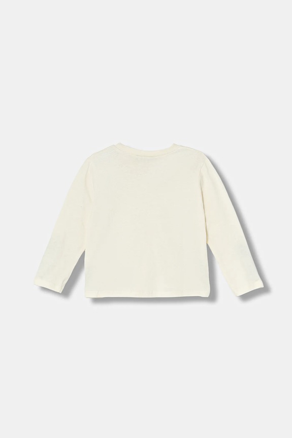 Παιδικό βαμβακερό μακρυμάνικο United Colors of Benetton 3ATNG10L7.P.Seasonal μπεζ AW25