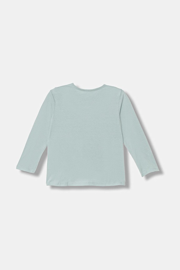 United Colors of Benetton gyerek pamut hosszú ujjú felső 3ATNG10L8.P.Seasonal türkiz AW25