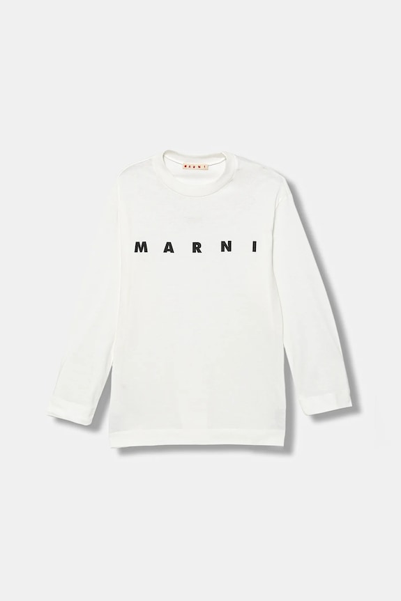 Bavlnené tričko Marni MT291U T-SHIRT bavlna biela M01603