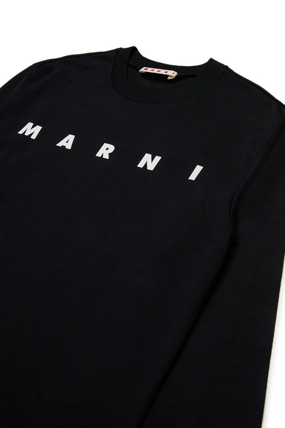 Chłopiec Marni t-shirt bawełniany MT291U T-SHIRT M01603 czarny
