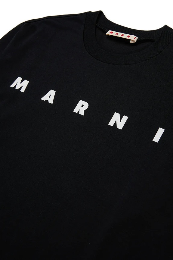 Marni t-shirt bawełniany MT291U T-SHIRT czarny M01603