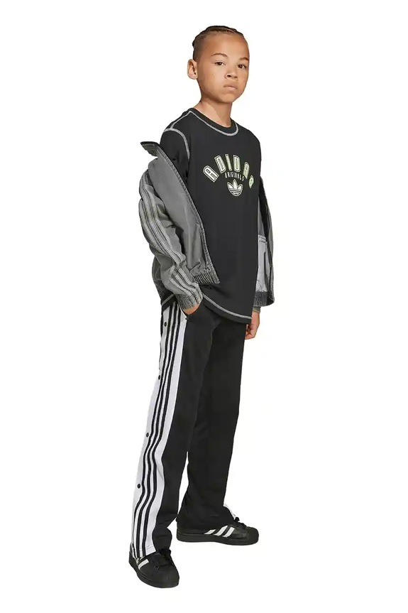 adidas Originals longsleeve din bumbac pentru copii JX5270