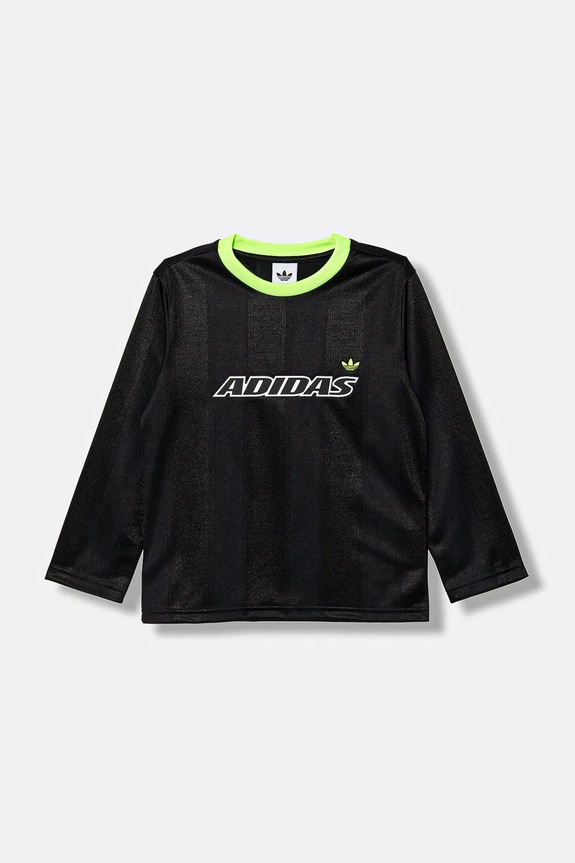Detské tričko s dlhým rukávom adidas Originals JV7793 čierna AW25