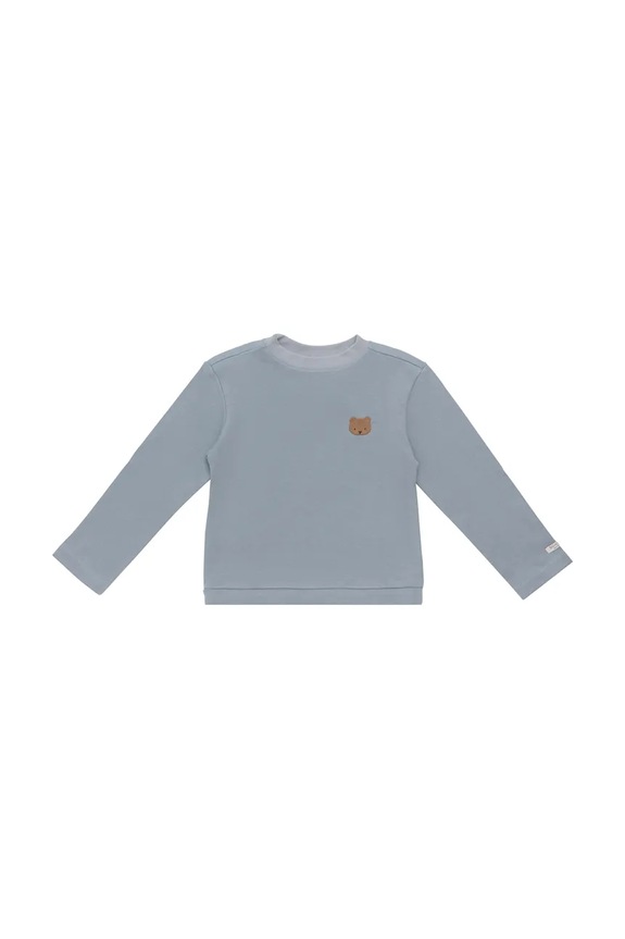 Detská bavlnená košeľa s dlhým rukávom Donsje Jorijn Longsleeve Bear 4101901 modrá AW25