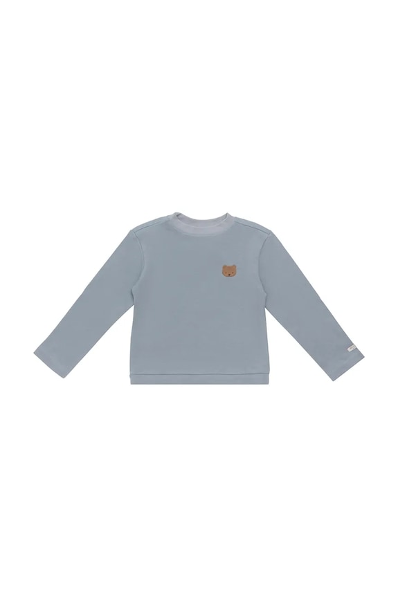 Detská bavlnená košeľa s dlhým rukávom Donsje Jorijn Longsleeve Bear 4101901 modrá AW25