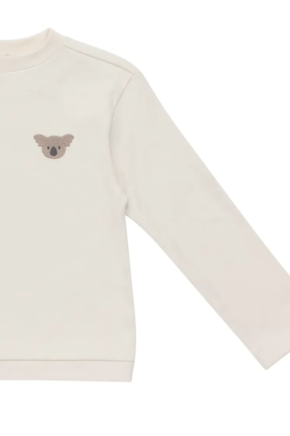 Donsje longsleeve bawełniany dziecięcy Jorijn Longsleeve Koala beżowy 4101902