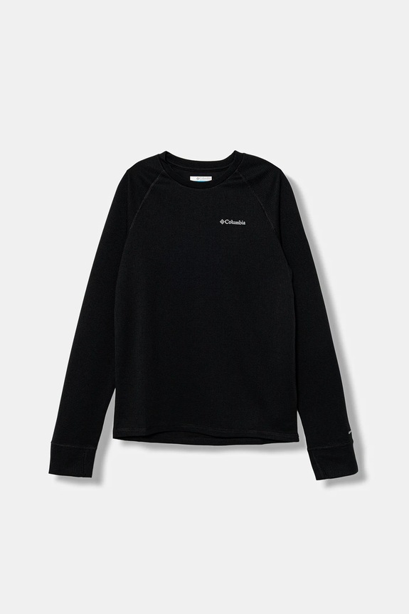 Columbia longsleeve dziecięcy Tech Trail aplikacja czarny 2135011