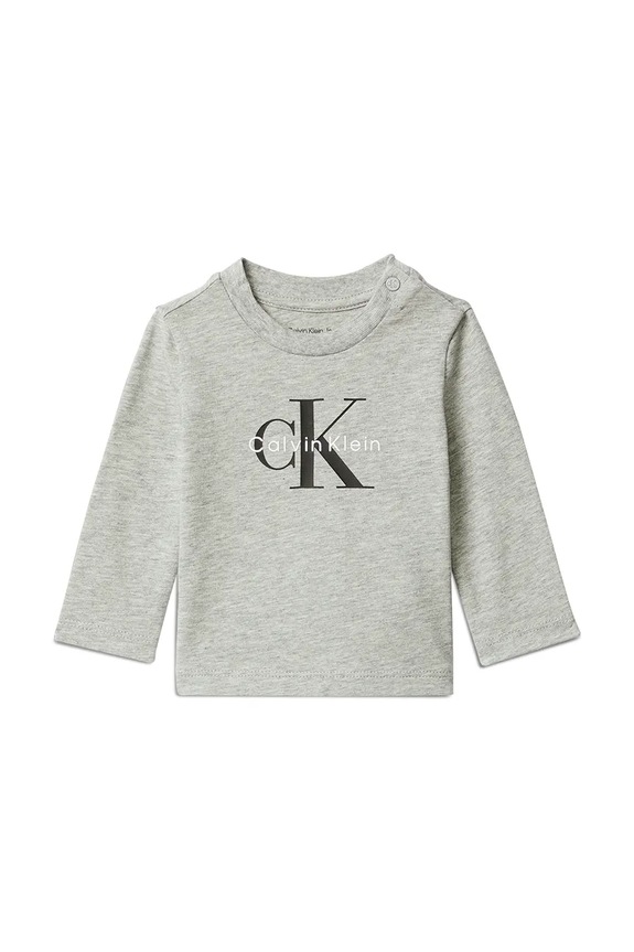 Calvin Klein Jeans baba hosszú ujjú elasztánnal szürke IN0IN00335.9BYA