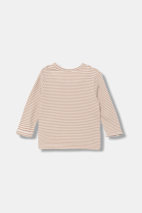 Μακρυμάνικο μωρού United Colors of Benetton 35CUA106N.W.seasonal καφέ AW25