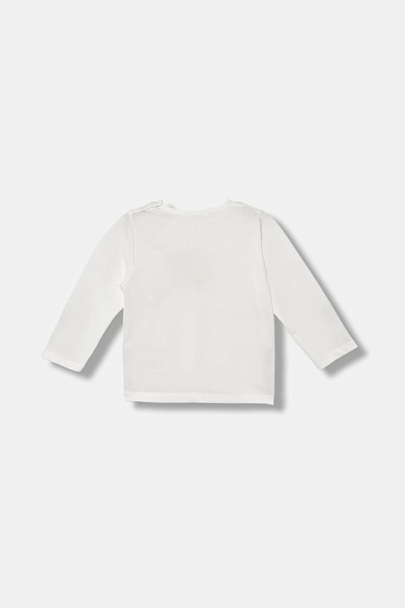Βρεφικό βαμβακερό μακρυμάνικο United Colors of Benetton 3ATNA105L.W.reproposed λευκό AW25