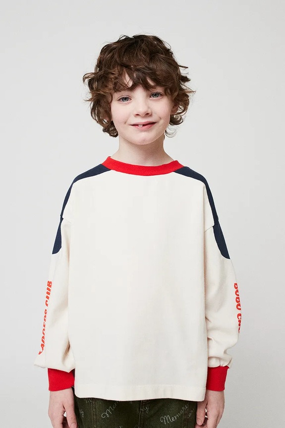 Дитячий бавовняний лонгслів Bobo Choses Snake 225BC002
