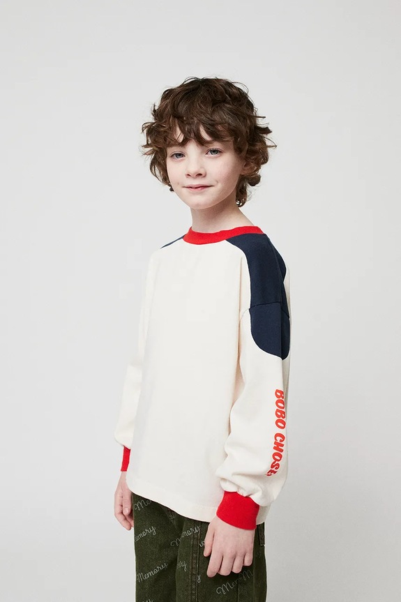 Дитячий бавовняний лонгслів Bobo Choses Snake 225BC002