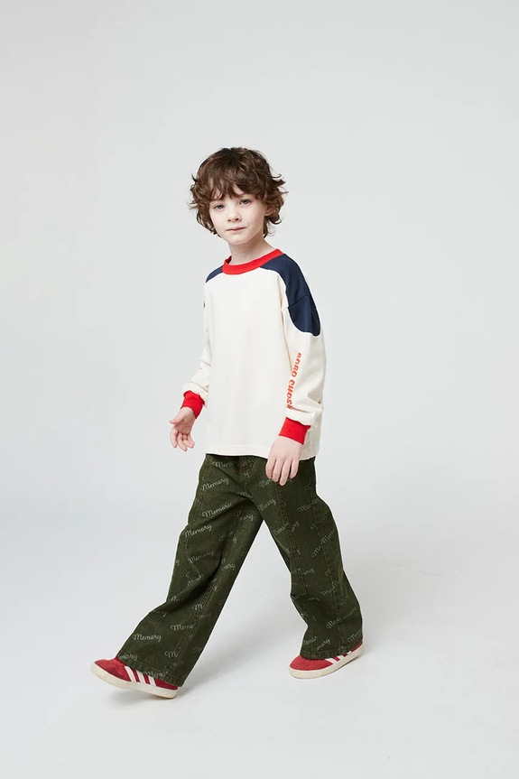Дитячий бавовняний лонгслів Bobo Choses Snake 225BC002