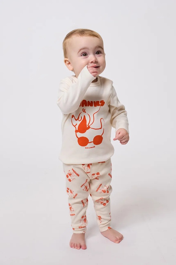 Bobo Choses baba pamut hosszú ujjú Rolling dog 225FB001