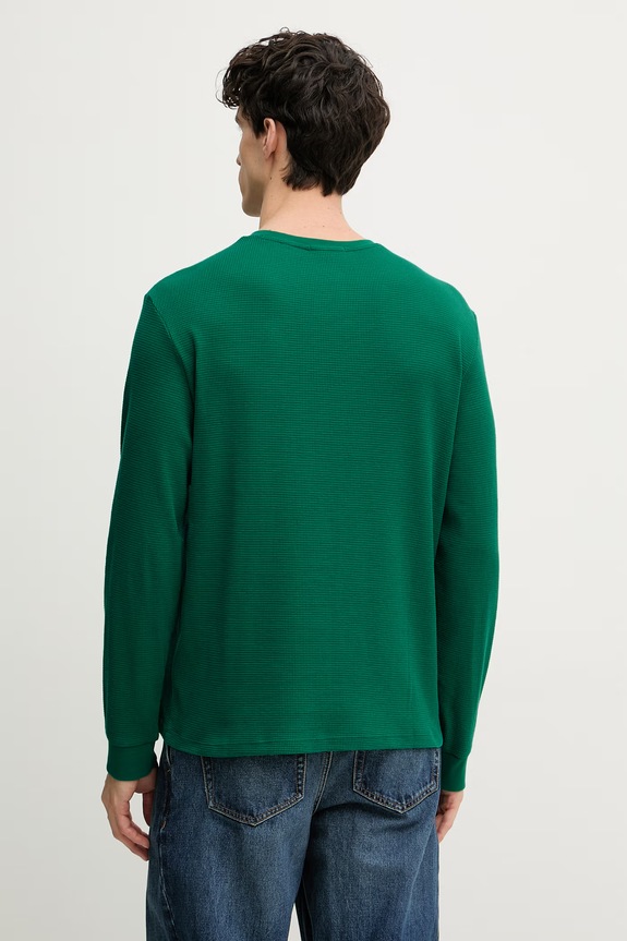 Îmbrăcăminte Calvin Klein Jeans longsleeve bărbătesc cu bumbac LV040EM217 verde